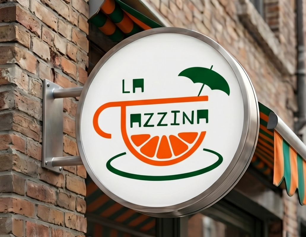 Mockup Insegna Rotonda